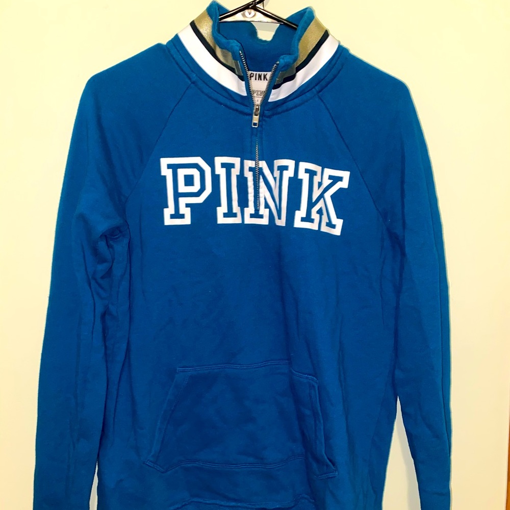 Pink Mock Neck Zip Up